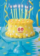 verjaardag leeftijd plus taart cake
